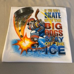 Vintage 2021 big dogs If You Can’t Skate Tee shirt men’s XL Hockey